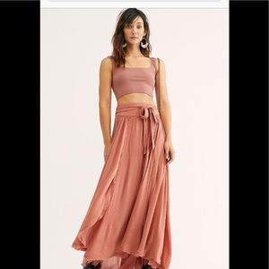 Free people coast to coast wrap skirt size S NWT
